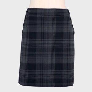 GAP Plaid Straight Mini Skirt